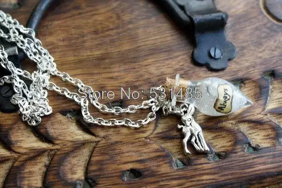 12pcs/lot Always Necklace Professor Severus Snape Bottle of Tears HP