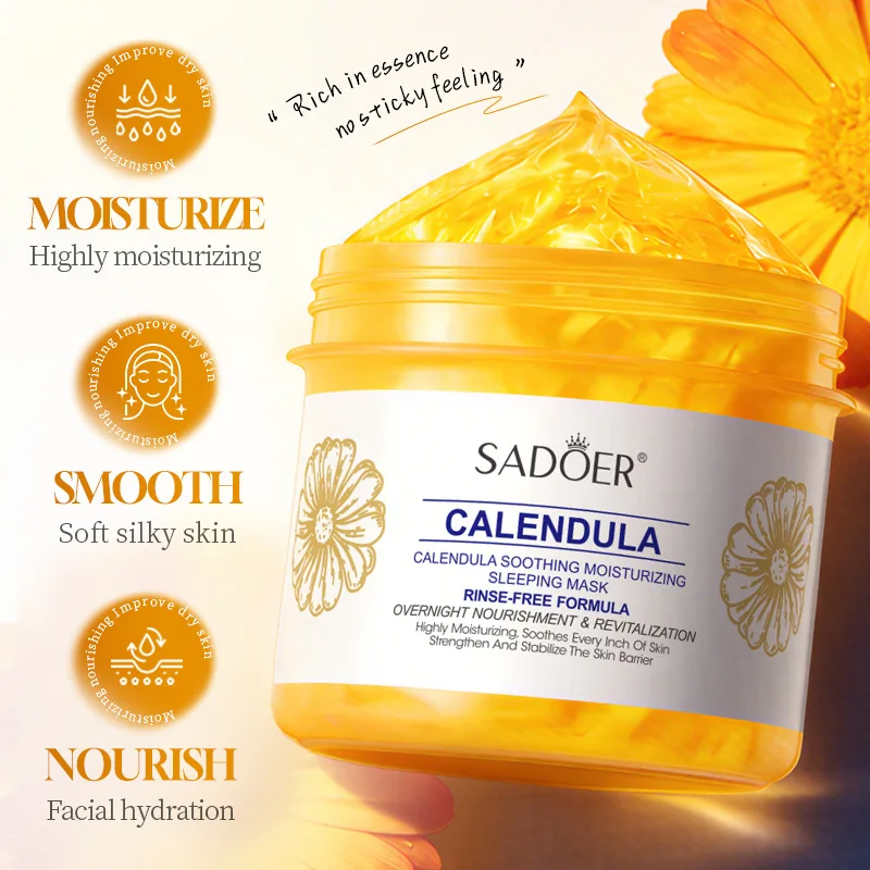 Calendula Soothing, Moisturizing, Nourishing, Anti Wrinkle Sleep face cream Mild Skin Care for Men and Women