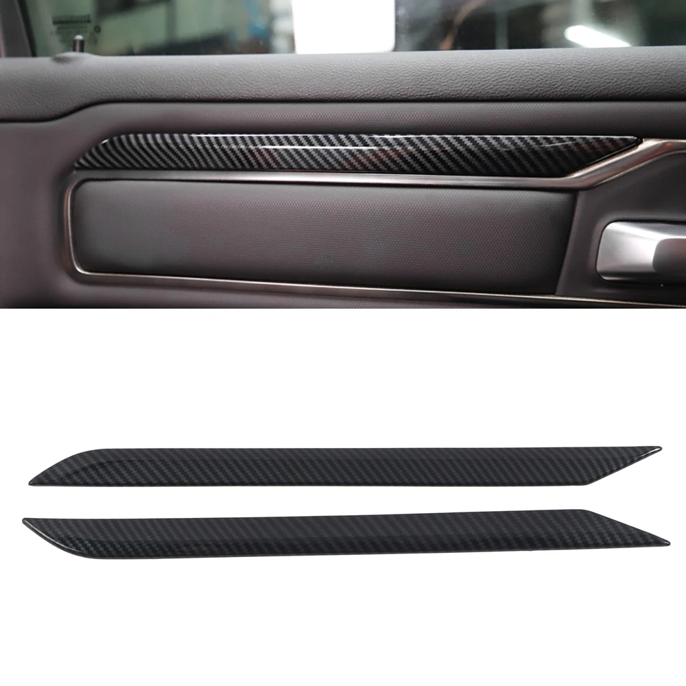 

for Ram 1500 2019-2023, Ram TRX 2021-2023 Door Overlay Carbon Fiber ABS Plastic 2pcs