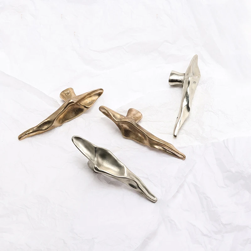 Bronze Handles Irregularly Shaped Designs Kitchen Cabinet Pulls Bedroom Wardrobe Drawer Knobs Furniture Handle