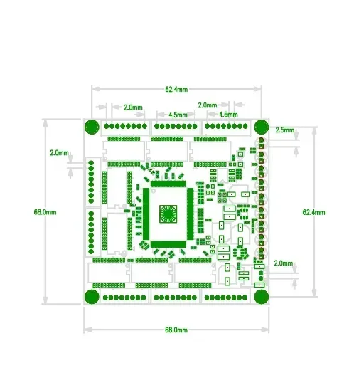 Mini PCBA 8Ports Networkmini ethernet switch module 10/100/1000Mbps 5V-15V Lightning protection 4KV, anti-static 4KV