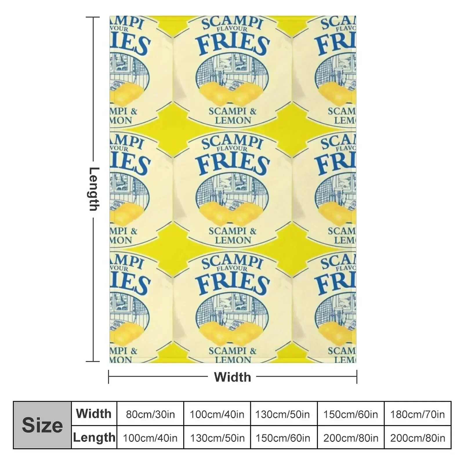 Scampi Fries Throw Blanket Decorative Sofas Sofa Quilt Sleeping Bag Blankets For Baby Blankets