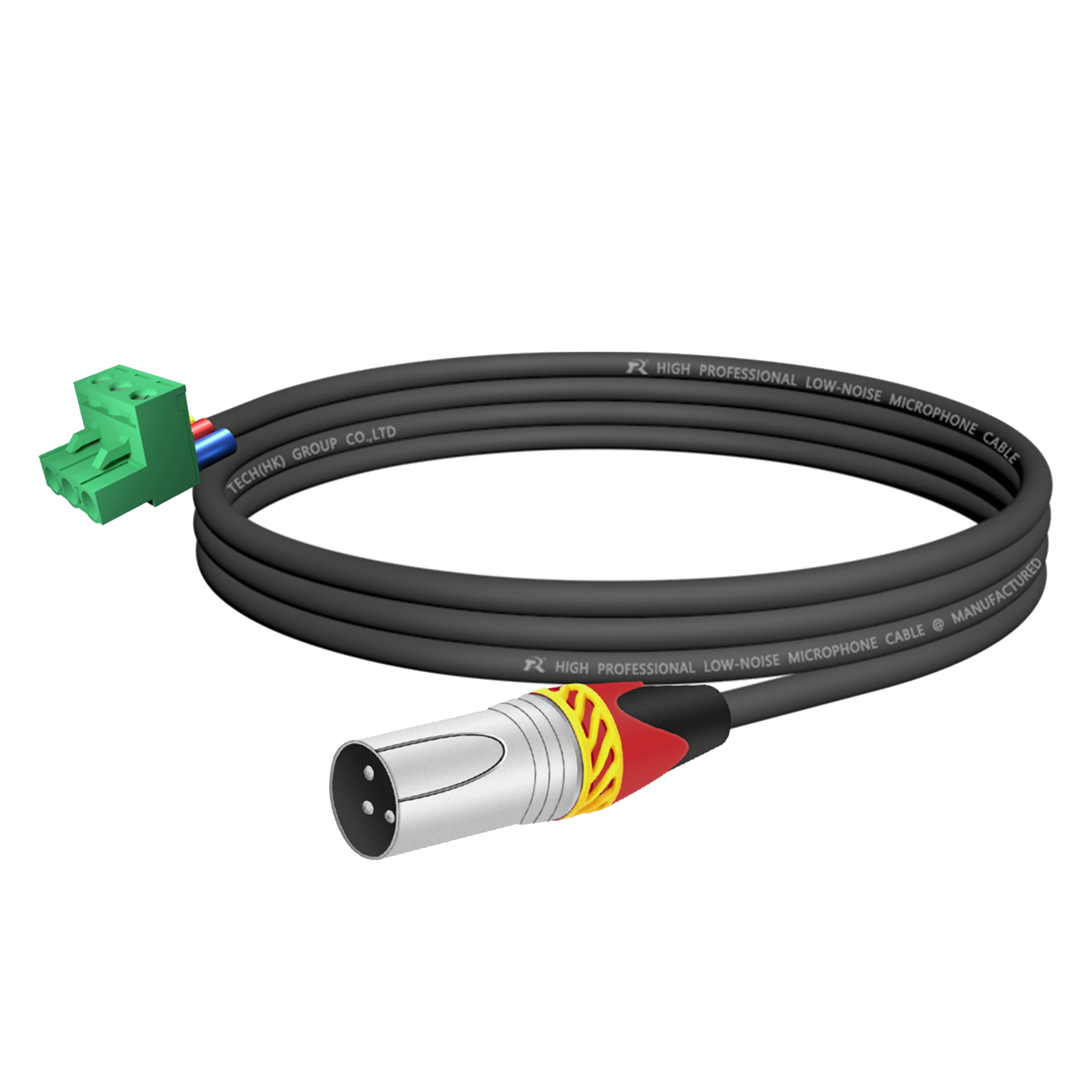 5,08mm Phoenix-Schraubklemme zu geradem XLR M/F Kabel, 3-poliger PCB-Montage Phoenix-Stecker zu XLR Audiokabel, Lautsprecher-, Bühnen-Soundverkabelung – Detail 7