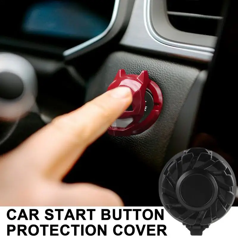 Engine Start Button Cover Push To Start Cover Car Button Ignition Cover Protective Luxurious Engine Start Stop Button Cover Car