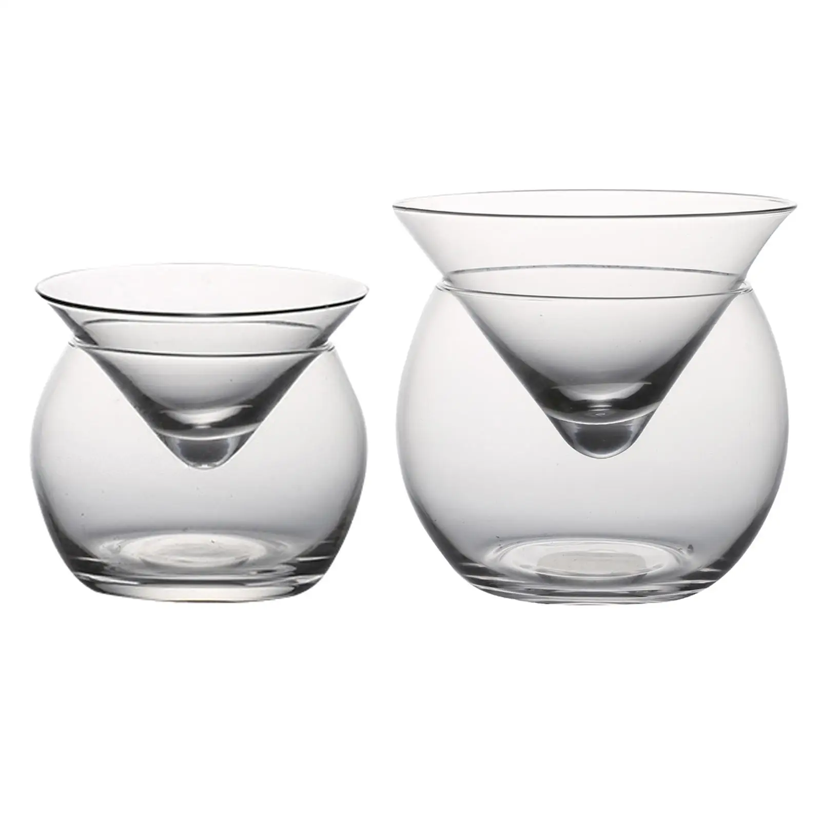 Conical Drinks Triangle Spherical Molecular Cup for Restaurant Bar