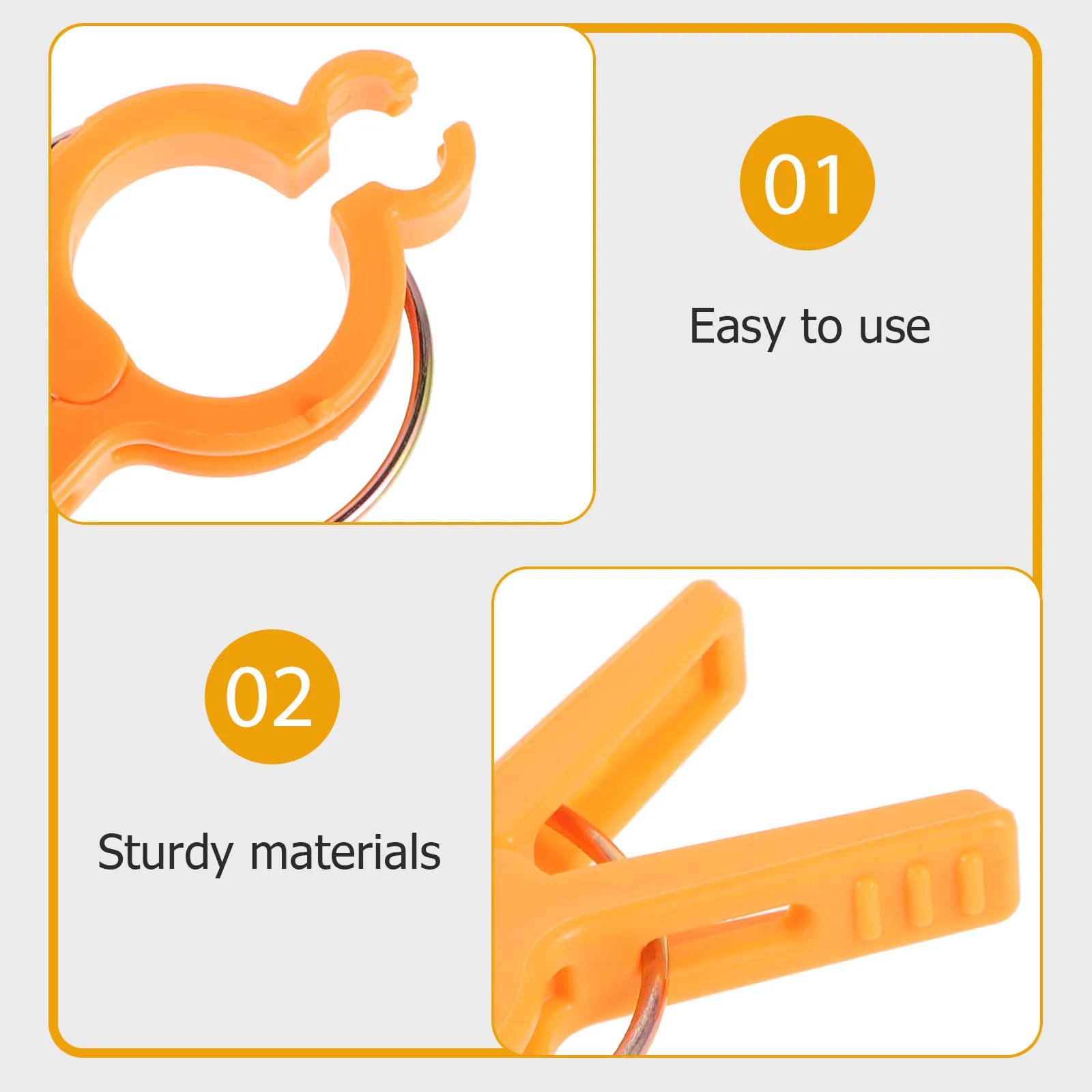 12Pcs Garden Tomato Support Clips Plastic Plant Stem Clamps for Healthy Upright Growth Trellising Twine Attachment Vine Clamp