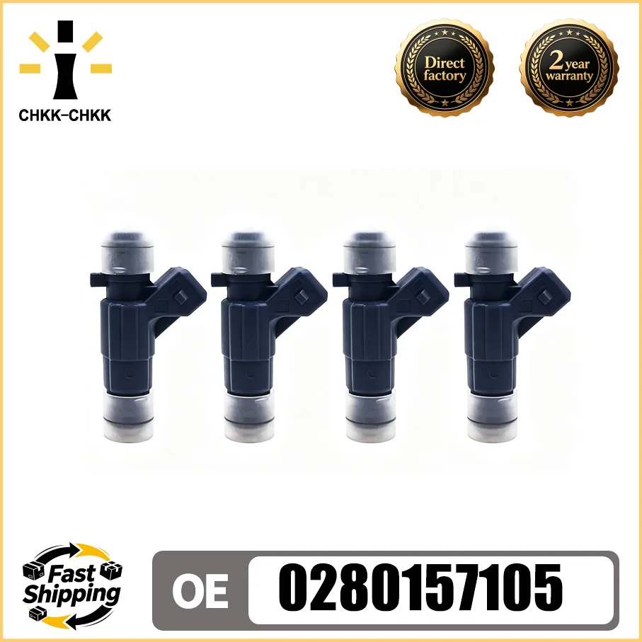CHKK-CHKK 0280157105 Fuel Injector Nozzlefor AGILE/ MONTANA FLEX 1.4 2.0 Auto Parts 4PCS