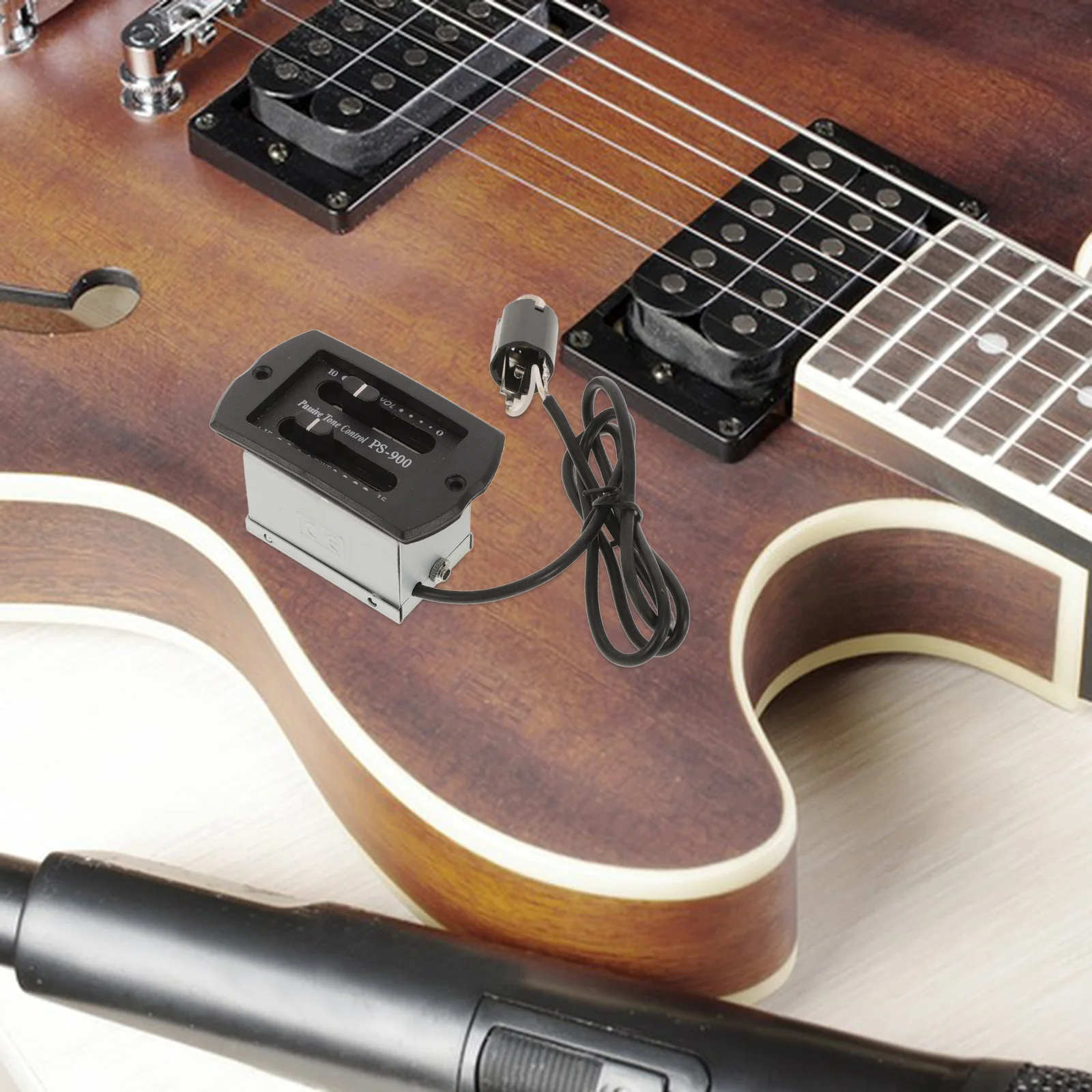 

Classical Guitar Pickup Built-in 2-Band Equalizer No Acoustic Guitar Preamp Accurate Tone for Recording Live Use