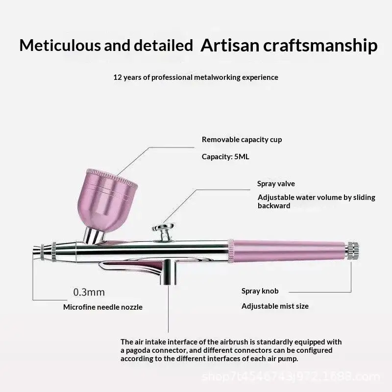 1Pcs 0.3mm Nozzles Airbrush Pen New Portable Single Action Airbrush For Model Cake Nail Car Painting Beauty Inkjet