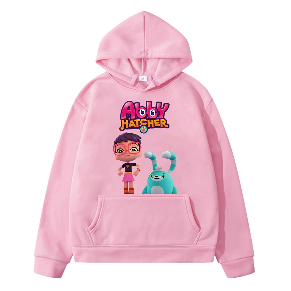 Autumn Kawaii hoodies Cartoon sweatshirt Abby Hatcher Print anime hoodie  y2k sudadera boys Fleece pullover kids clothes girls image 3