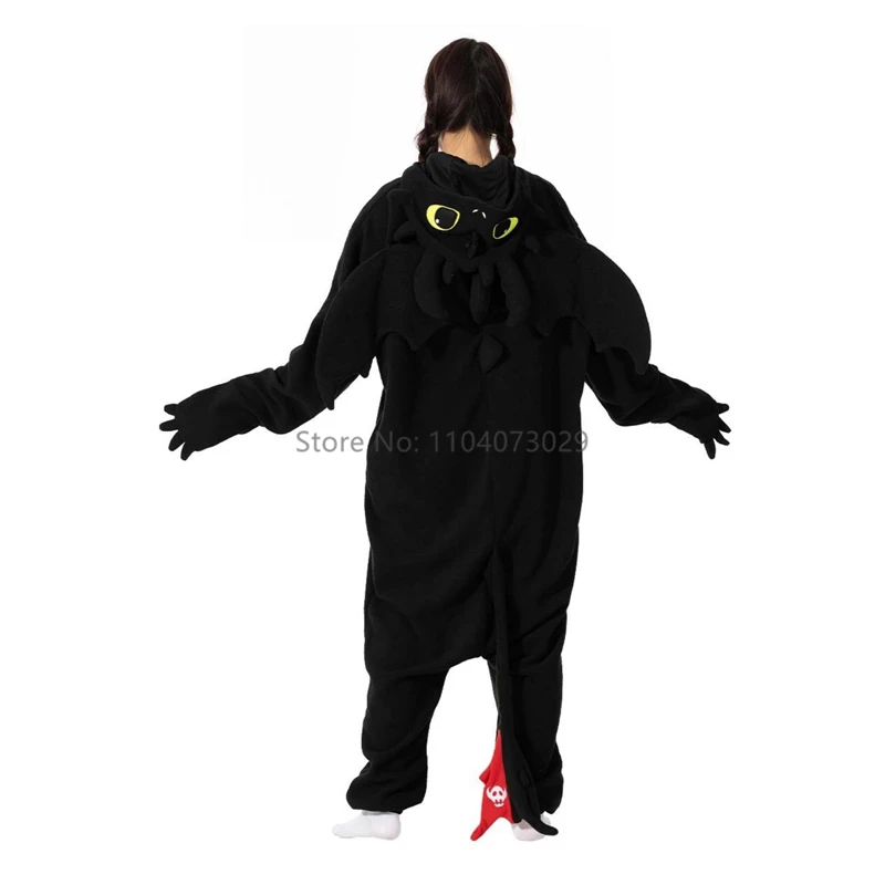 Onesieshow Animal Kigurumi pigiama Halloween tutina adulto bambini Cartoon Toothless pigiama Cosplay Party donna uomo Homewear XXL