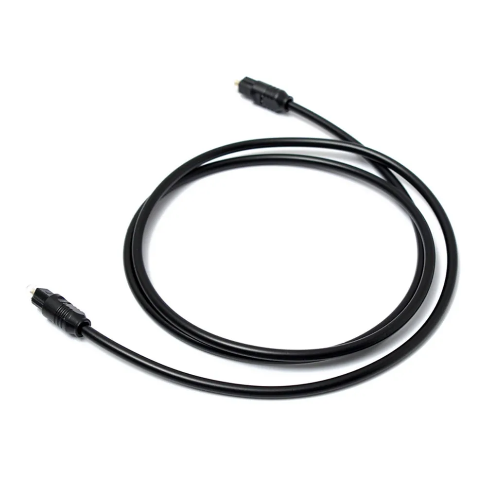 1 Black Optical Cable Optical Fiber Digital Audio Spdif Dvd Cd High Quality