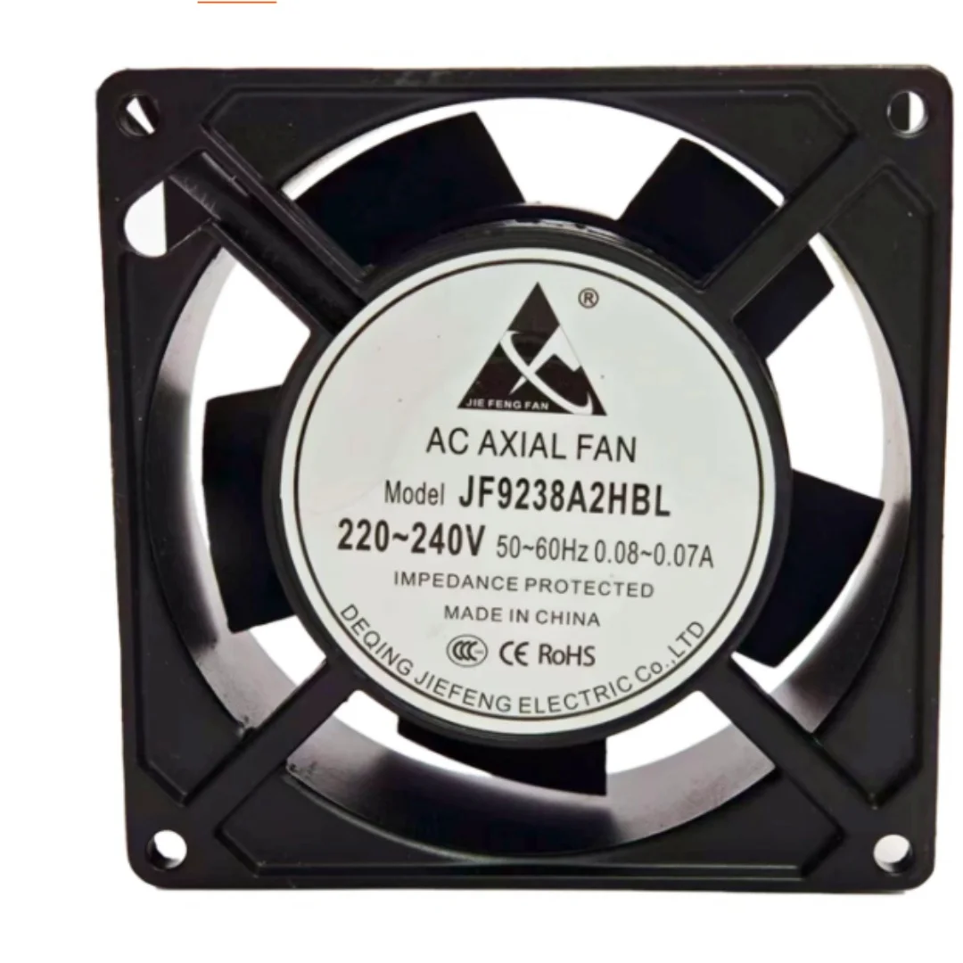 

JF9238A2HBL AC 220-240V 0.07A 92x92x38mm 2-Wire Server Cooling Fan
