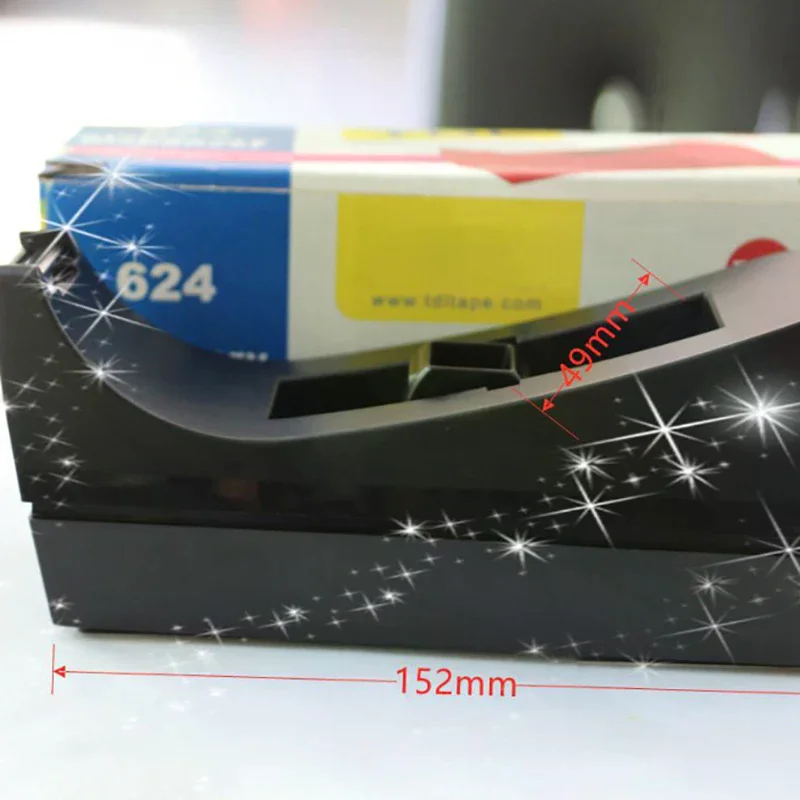 1Pc Black Desktop Mini Tape Dispenser Tape Cutter With Non-Slip Base Dispenser Tape Refill Dispenser For Office School Supplies