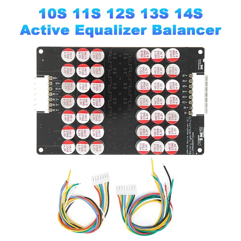 10S 11S 12S 13S 14S Active Equalizer Balancer Lifepo4 Lipo LTO Battery Energy Equalization Capacitor BMS Board