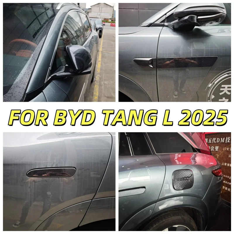 

FOR BYD TANG L 2025 Exterior Accessories Rearview Mirror Caps Car side camera trim strip Car Door Handle Catch Cover Trim