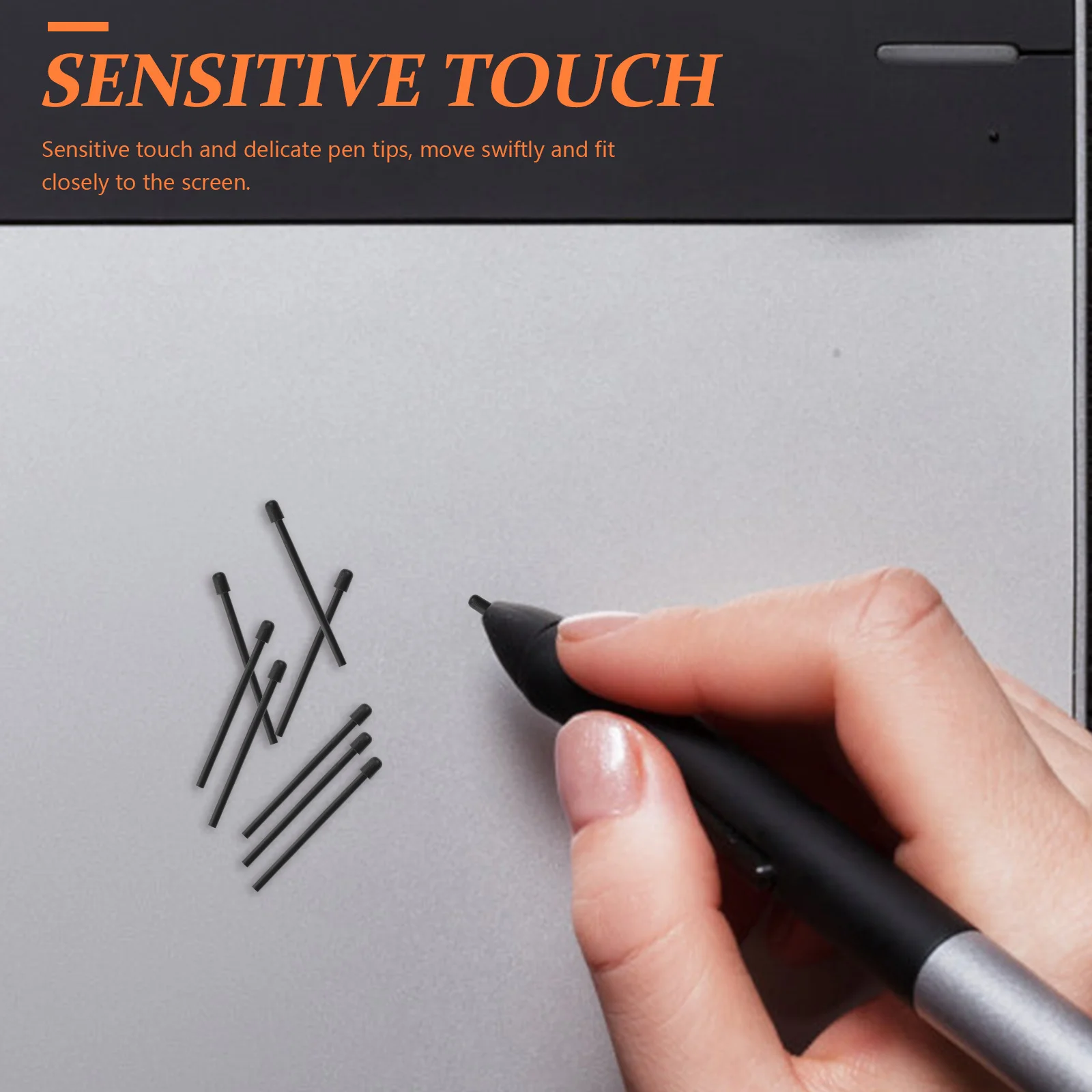 30 قطعة من أطراف القلم البديلة لأجهزة الرسومات اللوحية القياسية المتوافقة مع قلم Wacom الذي يعمل باللمس الحساسة بدون خدش