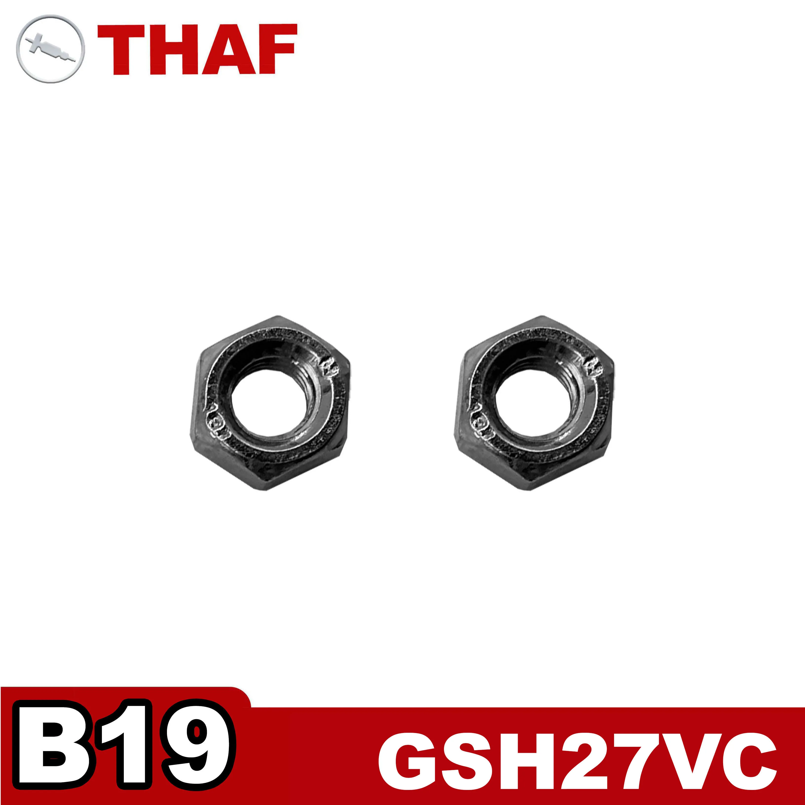 Hex Nut (2pcs/Set) Replacement Spare Parts for Bosch Demolition Hammer GSH27 GSH27VC B19