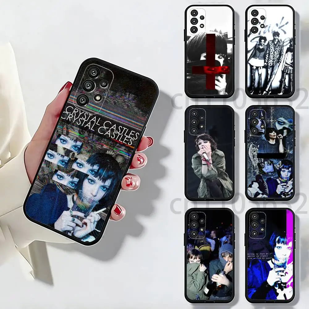

C-Crystal Castles Band Phone Case For Samsung Galaxy A13,21s,22,31,32,52,53,71,80,A91 Soft Black Shell