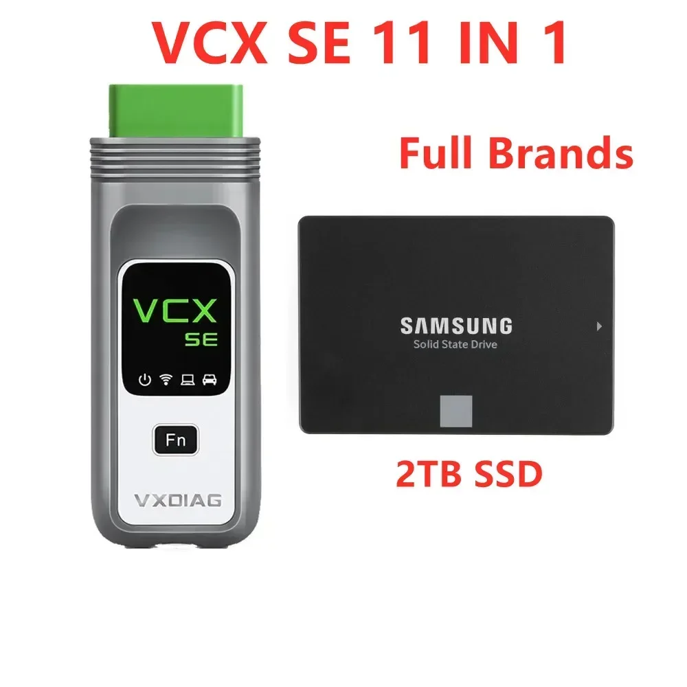 VXDIAG VCX SE DOIP Full Brands with 2TB Software SSD for JLR HONDA GM VW FORD MAZDA TOYOTA Subaru VOLVO BMW BENZ Update of Nano