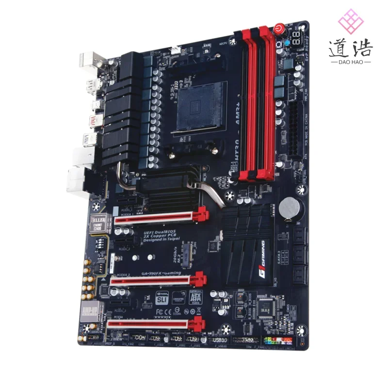 For GA-990FX-GAMING Motherboard 32GB M.2 SATA3.0 Socket AM3+ DDR3 ATX 990FX Mainboard 100% Tested Fully Work