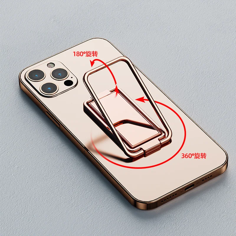 Metalowy uniwersalny uchwyt na telefon z pierścieniem na palec Uchwyt stojakowy Mini uchwyt na telefon Obracany o 360 stopni do naklejki na tył telefonu komórkowego — zdjęcie 5