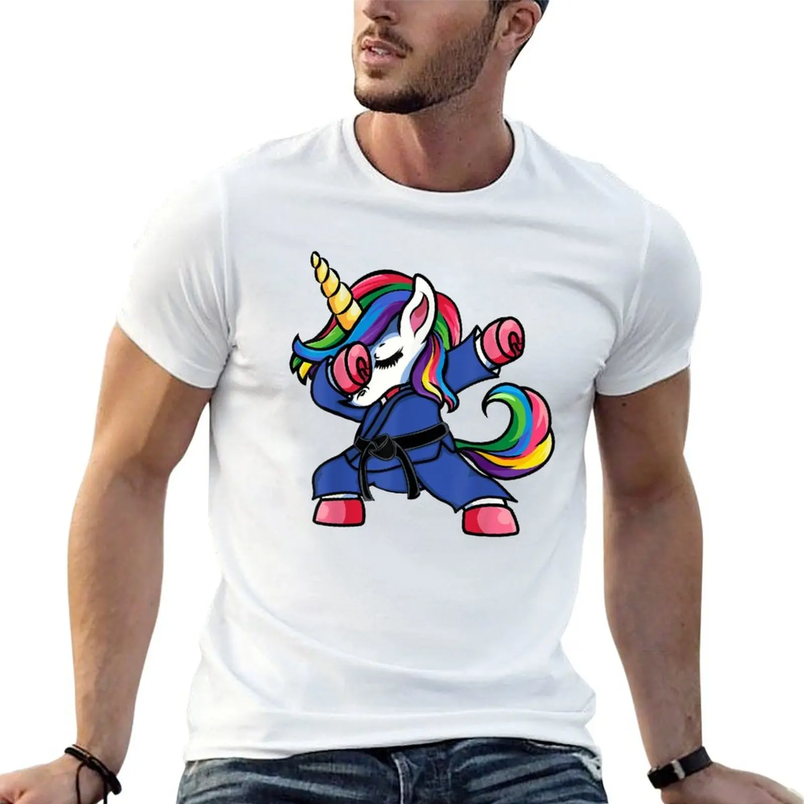 

shirts Unicorn Brazilian man T-Shirt t t Jitsu Dabbing graphic shirt man t shirts for man Mom for cotton Jiu luxury