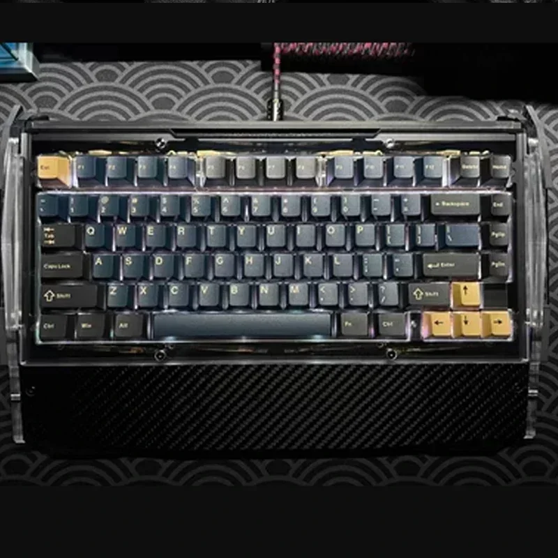 Angrymiao-Teclado mecánico Dry Studio negro Diamond75, 3 modos, 2,4G, Bluetooth, inalámbrico, teclado personalizado para juegos, regalo