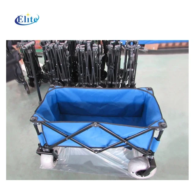 

Outdoor Folding Beach Fishing Wagon Trolley Cart