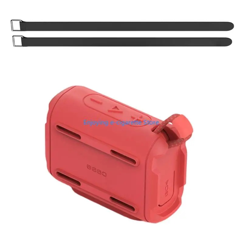 Carry Point-Lautsprecherhülle aus Silikon, tragbare Wickelhülle mit offenem Panel-Zugang für Reisen, Spaziergänge und den – Detail 3
