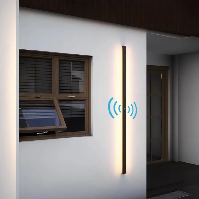 

Motion Sensing LED Garden Lights Outdoor IP65 Long Wall Lamp Garden Porch Sconce Light 110V 220V 55-200CM 2/1 PCS