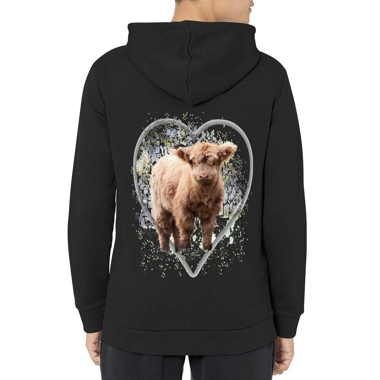 

I Love Mooplets - baby Highland Coo Hoodie men's sweat-shirt set winter clothes mens clothes autumn hoodie