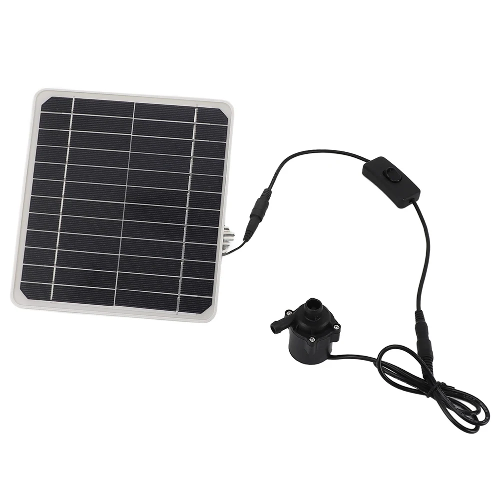 

For Bird Baths 30W Solar Pump Automatic Water Pump Aquatic Life Care 18x16.5CM Adjustable Features Integrated Switch