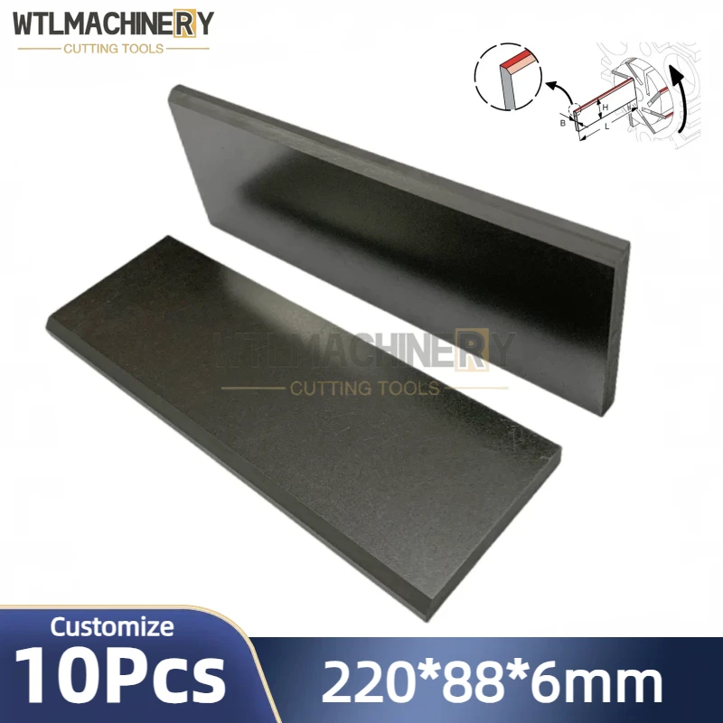 10Pcs 220x88x6mm Carbon Vane Graphite Carbon Sheet For Vacuum Pump Blades Compressor Air Pump Becke r VTLF500 Customize 7 days