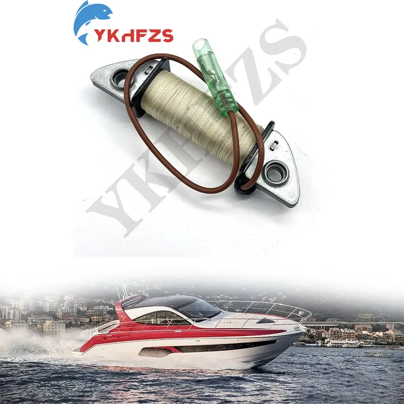 

Зарядная катушка для 2-тактных лодочных моторов Yamaha Parsun 3HP (Мальта), 4HP, 5HP, артикулы 6E0-85520-00, 6E0-85520, 6E0-85520-70. Запчасти для лодочных моторов.