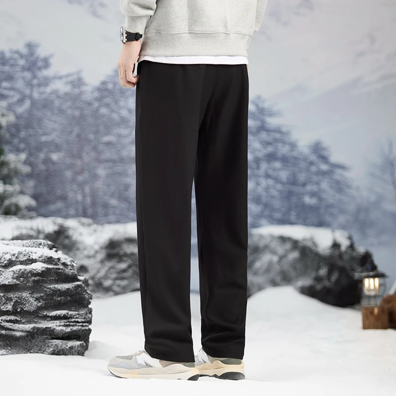 2024 New Autumn Casual Suit Pants Korean Men\'s Pants Straight Loose Sweatpants Soft Wide Leg Long Baggy Business Trousers