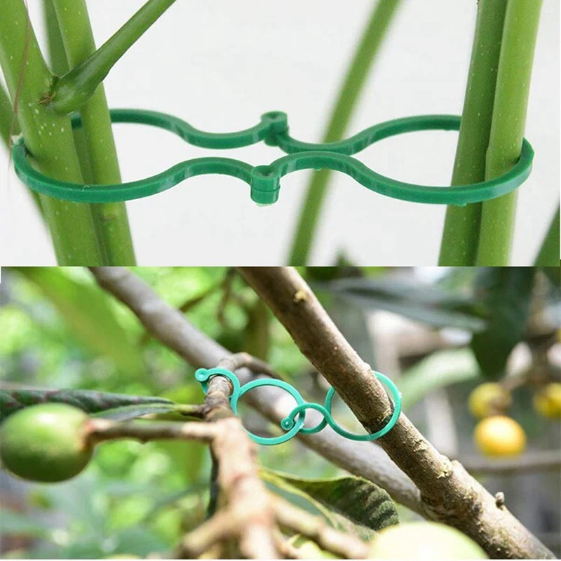 50PCS Plant Twist Clip Ties Garden Plant Support Clips Vegetables Tomato Vine Flower Clips Plant Locks For Plants