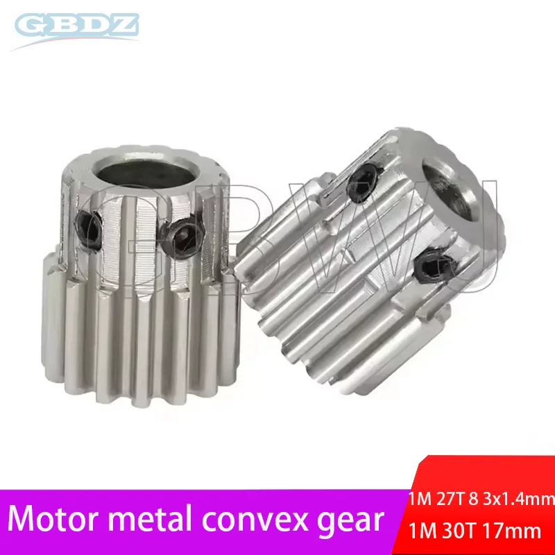 

1Pcs Module 1 Motor Gear 1M26T-29T Carbon Steel Material Blackening Spur Gear Bore Size 5/6/6.35/7/8/10/12mm
