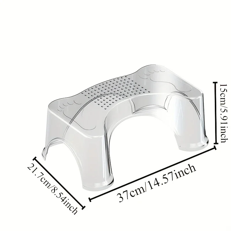 Modern design high toilet seat with waterproof anti-slip footrest, thick squatting platform for adults and elderly image 5