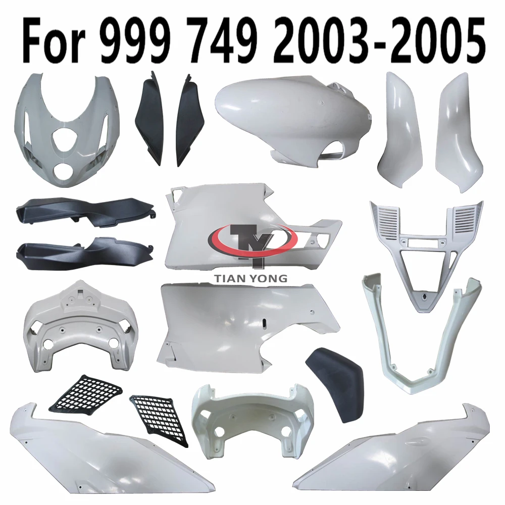 Unpainted Bodywork Motorcycle For Ducati 999 749 2003-2004-2005 Fairing Accessories Pack left and right Components