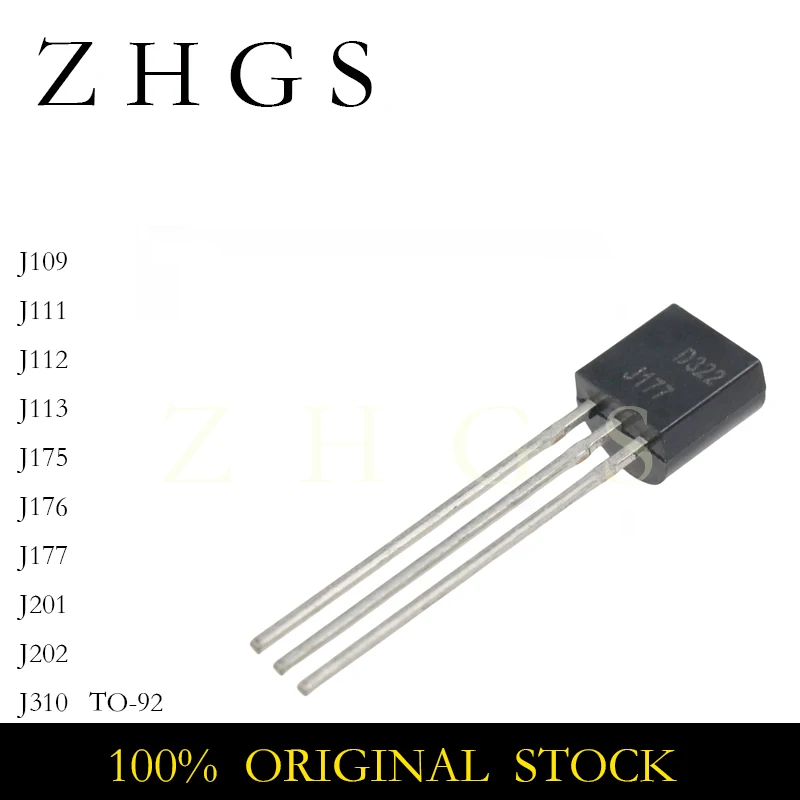 

20PCS J109 J111 J112 J113 J175 J176 J177 J201 J202 J310 TO92 JFET DIODE NEW STOCK