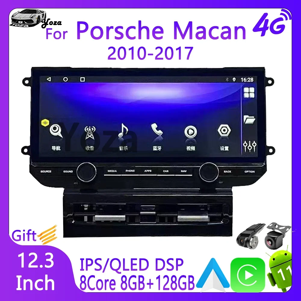 

Yoza Carplay Car Radio For Porsche Macan 2010-2017 Android11 Touch Screen Multimedia Player GPS Navigation Stereo 5G WIFI