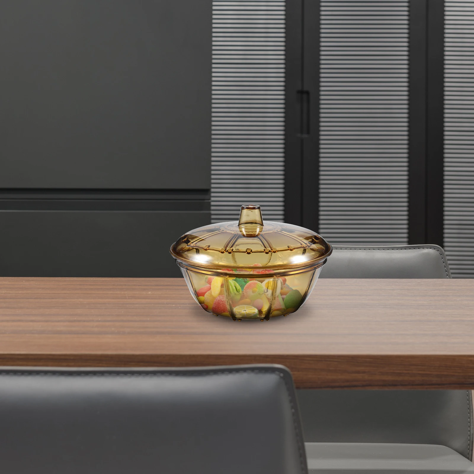 

Dried Fruit Box Transparent Plastic Storage Bowl Snack Plate Portable Food Container Kitchen Bedroom Office Multi Purpose