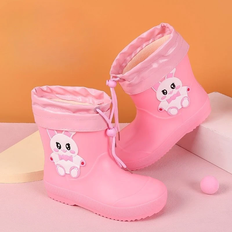 Kids Preschool Waterproof Rain Boots Lightweight High Top Non Slip Water Shoes All Weather Waterproof Shoes