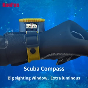 KANPAS 6BAR SCUBAダイビングコンパス /ダイビングコンパス /コンパスシーナビゲーション /ブルーコンパスグロー /ダイビングラミナス信号 10ベストセールスコンパスシー-5
