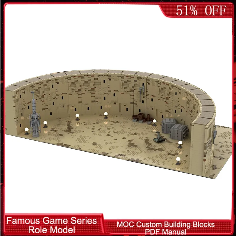 

6754 PCS Construction Desert-Hangar3-5onDuneharbor MOC Customize Modular Building Block Model Brick Kids DIY Holiday Toy Gifts