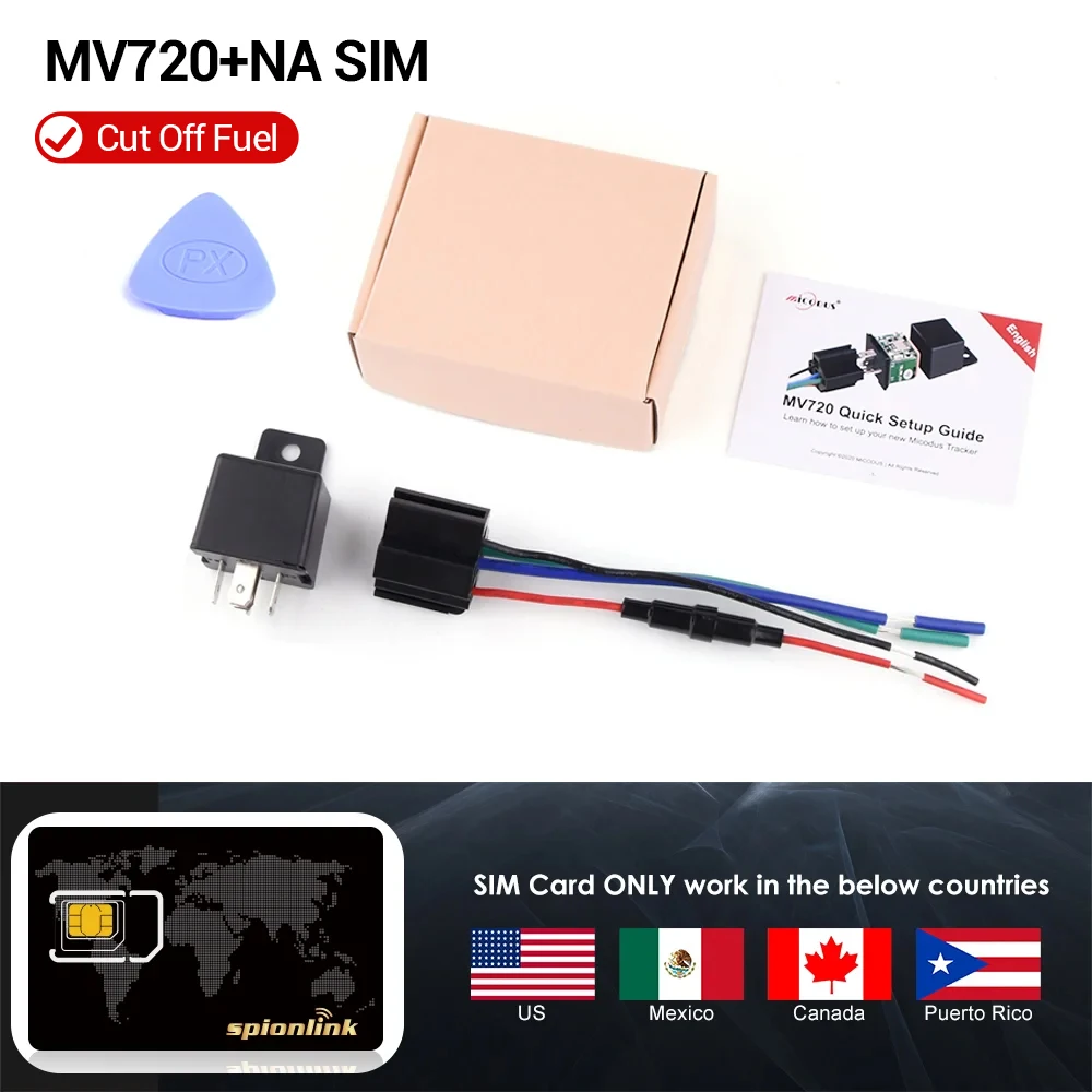 Micodus Voertuig Motor Auto GPS Relais Tracker Afgesneden Brandstof MV820 9-90V Trillen Gesneden Lijn alert Geo hek Alarm Gratis APP