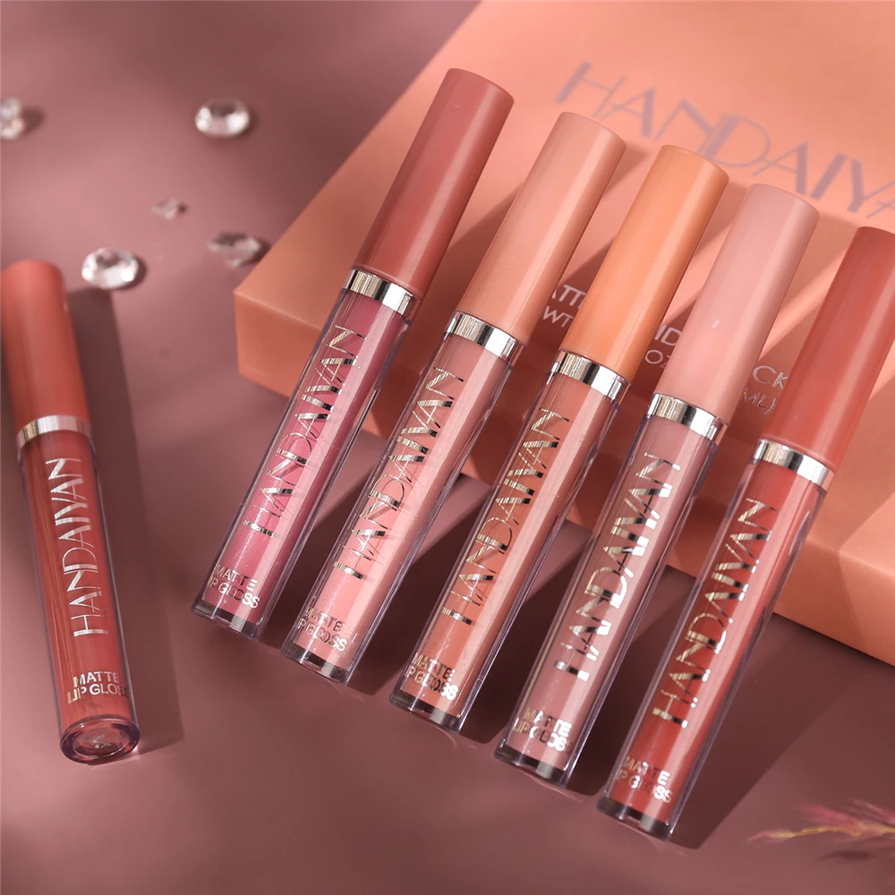 Goddess Gift Matte Velvet Lip Gloss Waterproof Long-lasting Liquid Lipstick Cosmetic Beauty Makeup Lip Balm Gift