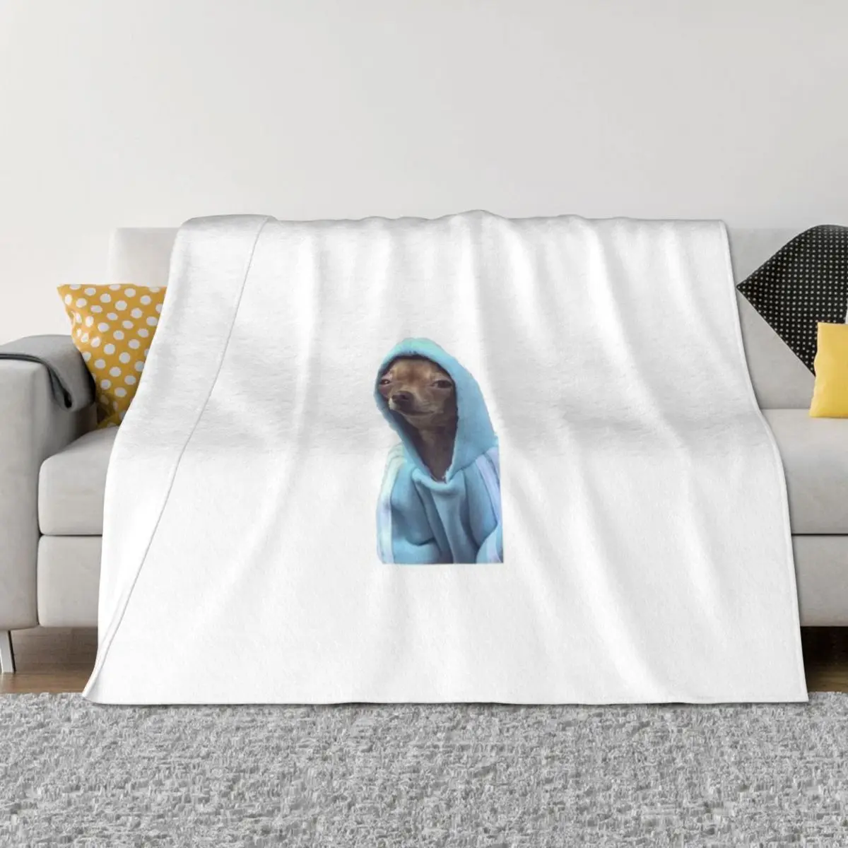 

dog wearing a hoodie Throw Blanket Quilt Decorative Beds Bed covers Travel Blankets