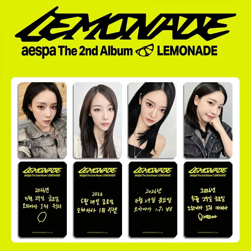 AESPA LEMONADE Celebrity Album Card Flash Card Special Edition